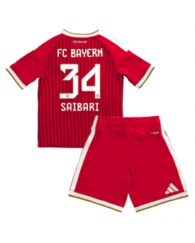 Billige Fotballdrakt Bayern Munich Ismael Saibari #34 Replika Hjemmedraktsett Barn 2026-27 Kortermet (med bukser)